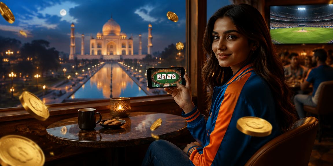 Payment terminal and mobile betting app in Agra with Taj Mahal background