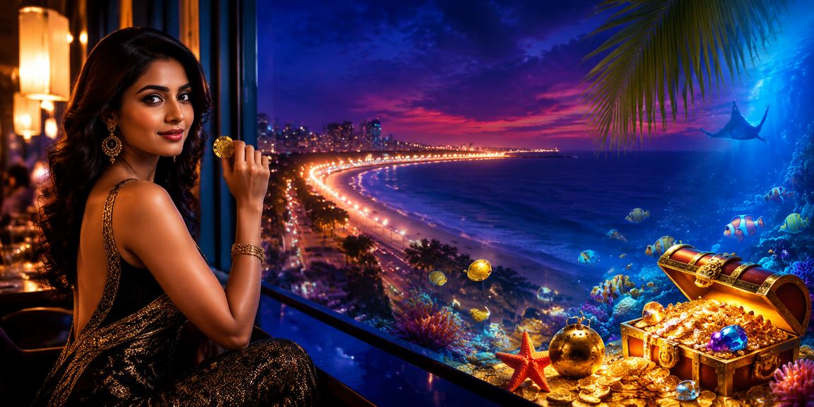 Player placing bets on Aviator game using mobile phone at Indian beach setting
